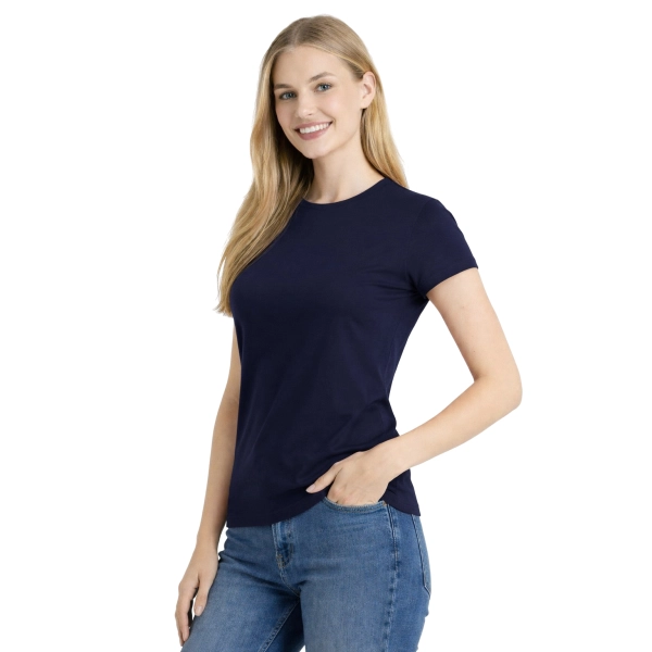 T-shirt damski granatowy 170g/m2 roz. L – koszulka t-shirt robocza – odzież firmowa